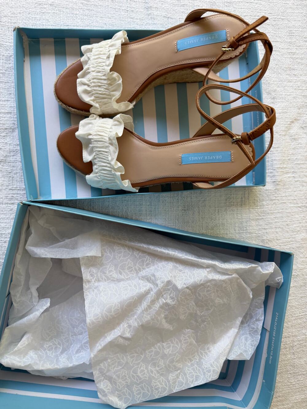 Draper James NEW Espadrille Wedges - Abigail, Size 7.5 Med